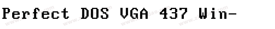 Perfect DOS VGA 437 Win字体转换